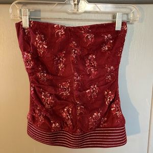 Fancy Tube top. Charlotte Rouse. Size medium